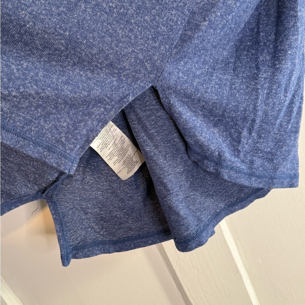 Motherhood Maternity Blue Marl Cowl Neck Drawstring Tunic Top XL Long Sleeve - Picture 6 of 6